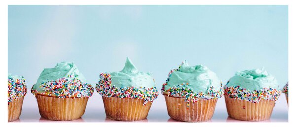 Cupcakes képe (120x50 cm)
