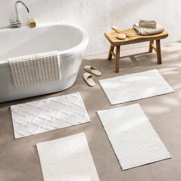 Krémszínű fürdőszobai kilépő 50x80 cm Otis – douceur d'intérieur