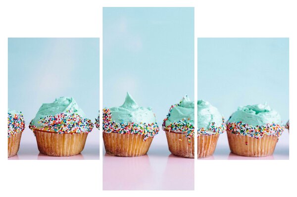 Cupcakes képe (90x60 cm)