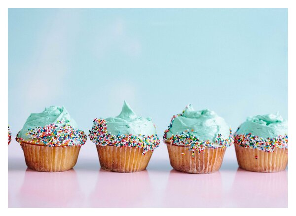 Cupcakes képe (70x50 cm)