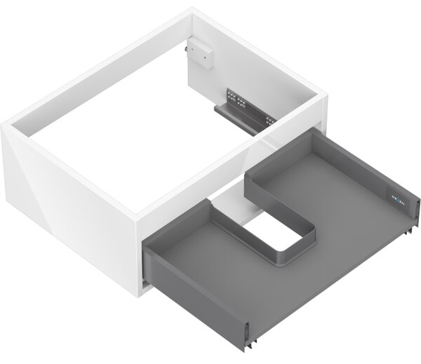 Mexen Box-A, fali szekrény 60 cm, 1 fiók, fényes fehér, 91AX0-0600-235-1-00