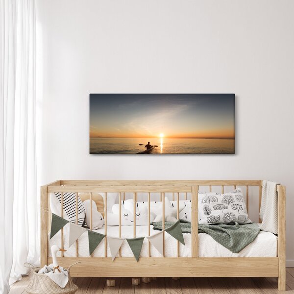 Kép a kenuzók naplementekor (120x50 cm)
