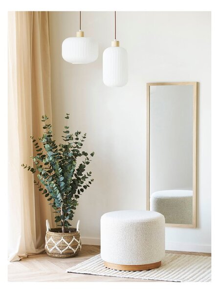 Bézs buklé puff Daisy – House Nordic