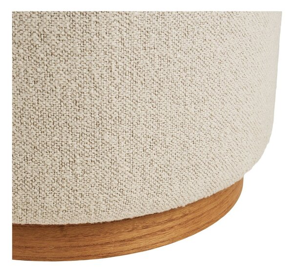 Bézs buklé puff Daisy – House Nordic