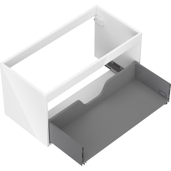 Mexen Box-A, fali szekrény 90 cm, 1 fiók, fényes fehér, 91AX0-0900-470-1-00