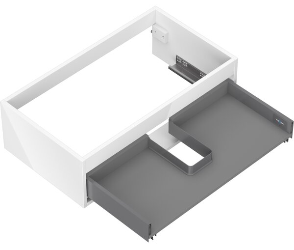 Mexen Box-A, fali szekrény 80 cm, 1 fiók, fényes fehér, 91AX0-0800-235-1-00