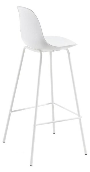 Fehér bárszék (ülésmagasság 65 cm) Brighter – Kave Home