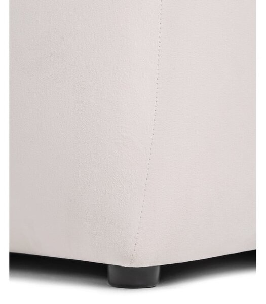 Krémszínű bársony kanapé 225 cm Cube – Bonami Selection