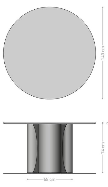 DELIFE Étkezőasztal Adenza kerek 140x140 cm márvány fekete ezüst fém arany Fusion Finish