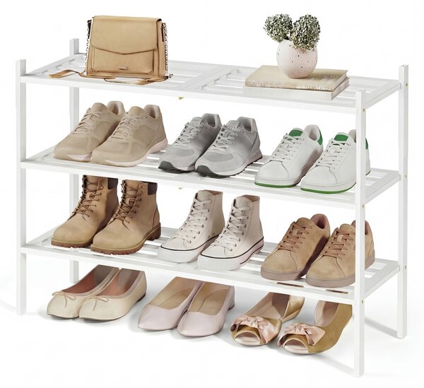 Pantofar Bambou Alb 70x25x51.5 cm