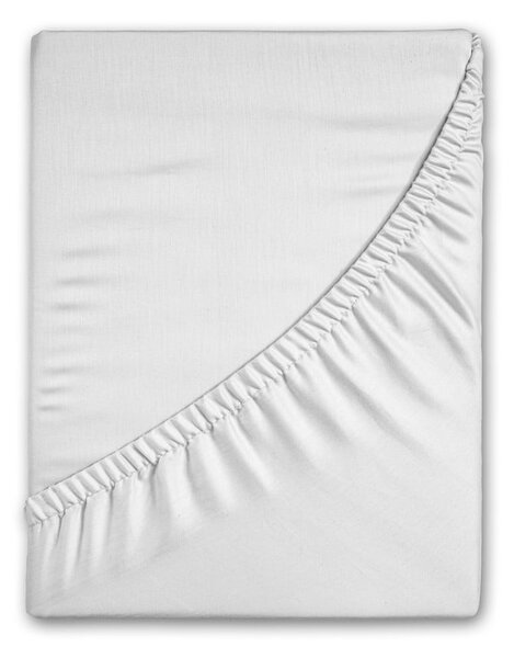 Fehér gumis flanel lepedő 180x200 cm – Good Morning
