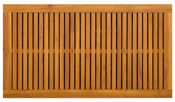 VidaXL Kerti Tároló Doboz 185 L Tömör Akácfa 90 x 50 x 56 cm Fekete