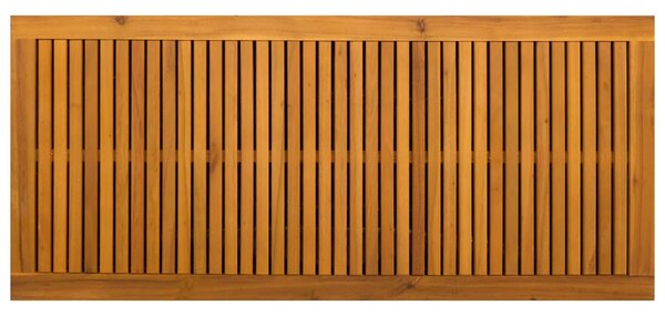 VidaXL Kerti Tároló Doboz 185 L Tömör Akácfa 113 x 50 x 56 cm Fekete