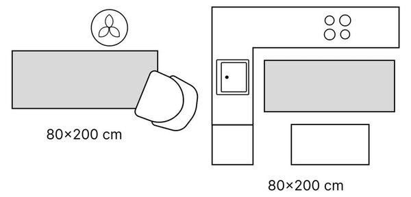 Futószőnyeg 80x200 cm Siroco – Universal