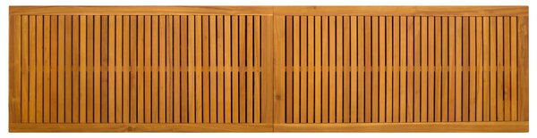 VidaXL Kerti Tároló Doboz 185 L Tömör Akácfa 200 x 50 x 56 cm Fekete
