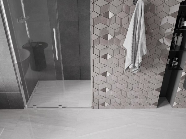 Mexen Velar L, tolózuhanyajtó nyitáshoz 90 cm, 8 mm átlátszó üveg, króm, 871-090-003-01-01
