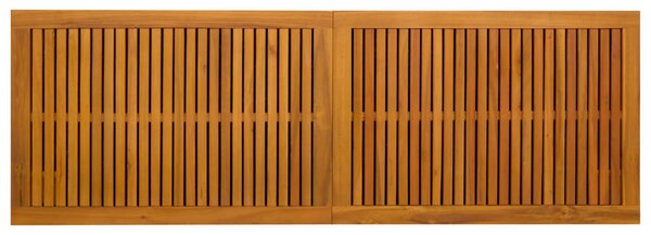 VidaXL Kerti Tároló Doboz 243 L Tömör Akácfa 150 x 50 x 56 cm Fekete