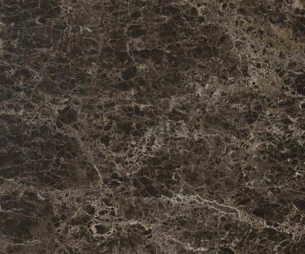 DELIFE Konzolasztal Edge hajóformájú 140x40 cm kerámia emperador extra lucido sötétbarna Velio fém fekete