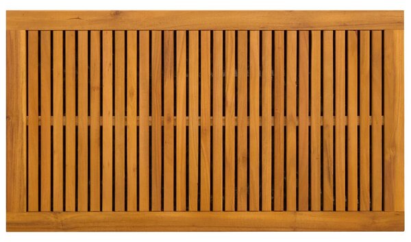 VidaXL Kerti Tároló Doboz 185 L Tömör Akácfa 90 x 50 x 56 cm Bézs