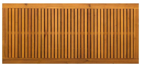 VidaXL Kerti Tároló Doboz 185 L Tömör Akácfa 113 x 50 x 56 cm Bézs