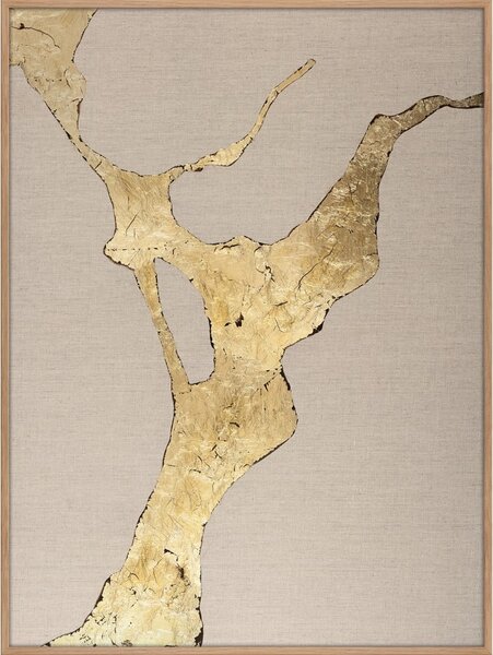 Kézzel festett kép 90x120 cm Wild Horizon Gold – Malerifabrikken