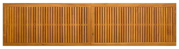 VidaXL Kerti Tároló Doboz 185 L Tömör Akácfa 200 x 50 x 56 cm Bézs