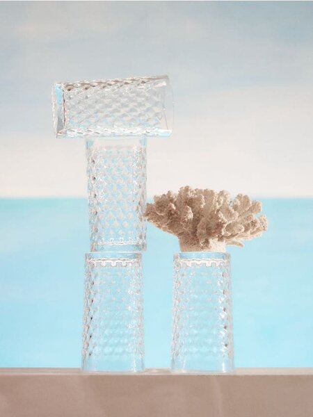 Sinsay - Pohárkészlet dombornyomott mintával 4 pack - clear