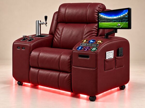 Comfy AF 18 Pro Burgundy - Masszázsfotel okos sörcsappal és Tactial Genius™