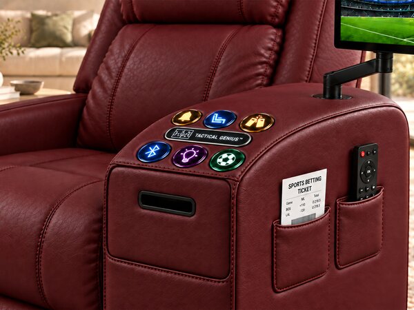 Comfy AF 18 Pro Burgundy - Masszázsfotel okos sörcsappal és Tactial Genius™