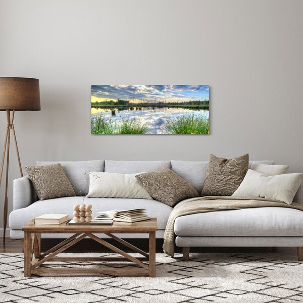 A tó és a nád képe (120x50 cm)