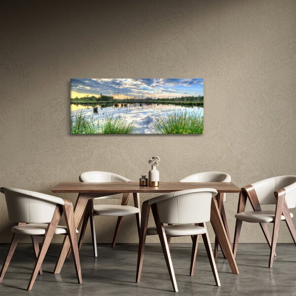 A tó és a nád képe (120x50 cm)
