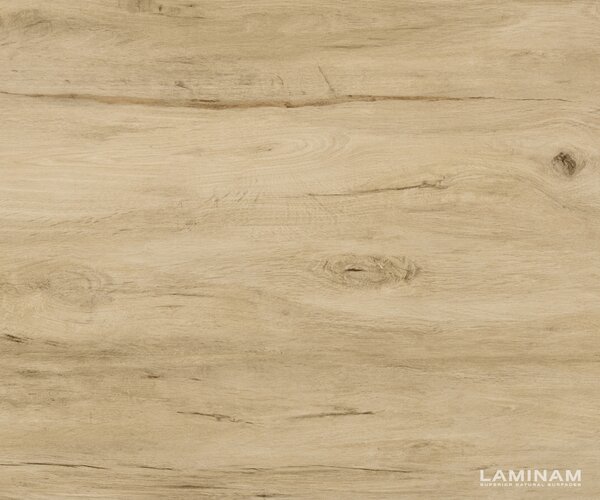 DELIFE Konzolasztal Edge hajóformájú 140x40 cm kerámia Laminam® Sabbia tölgyszínű Livos fém fekete
