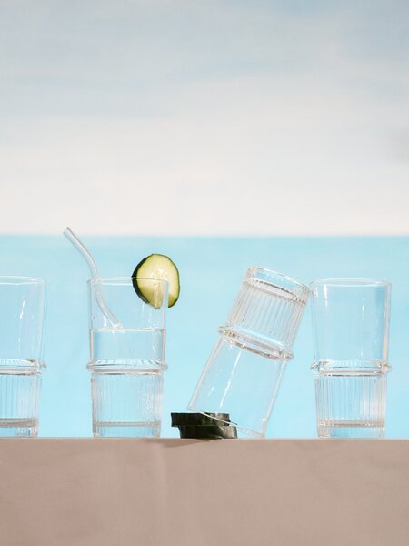 Sinsay - Bordázott pohár szett 4 pack - clear
