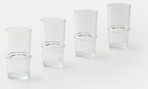 Sinsay - Bordázott pohár szett 4 pack - clear