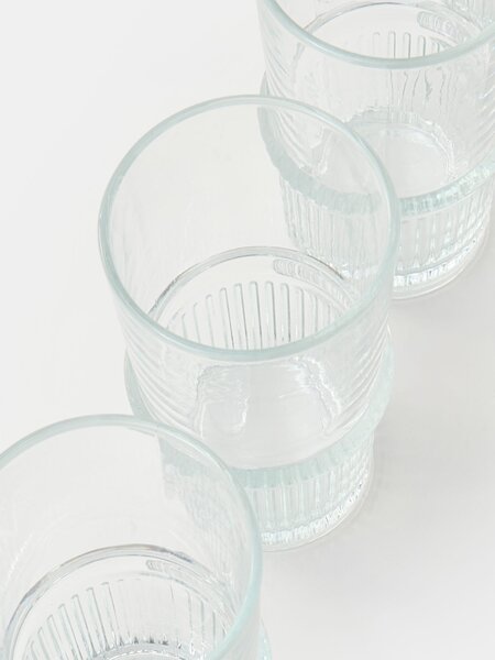 Sinsay - Bordázott pohár szett 4 pack - clear