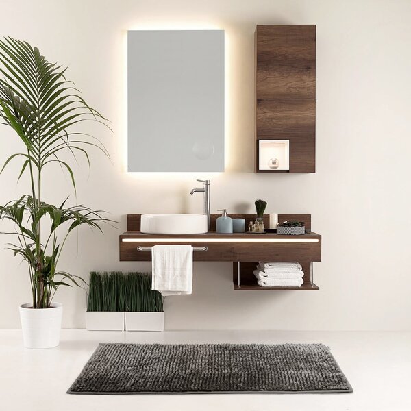 Sötétszürke fürdőszobai kilépő 50x70 cm Bati – Restilo