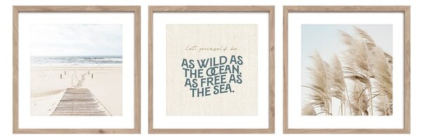 Kép szett 3 db-os 30x40 cm Seaside – Styler