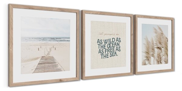 Kép szett 3 db-os 30x40 cm Seaside – Styler