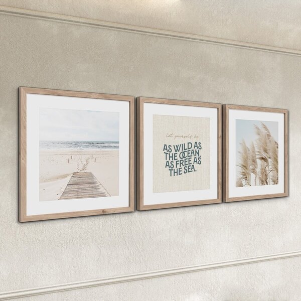 Kép szett 3 db-os 30x40 cm Seaside – Styler