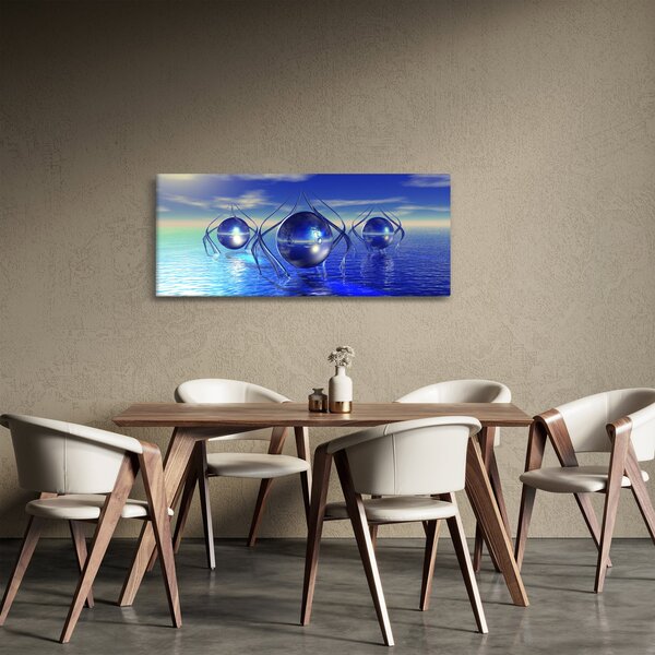 Absztrakció kép - víz (120x50 cm)