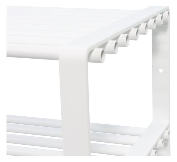 Fehér fém cipőtartó 70x49x29 cm Rex – Spinder Design