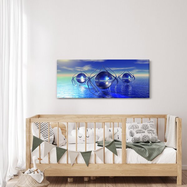 Absztrakció kép - víz (120x50 cm)