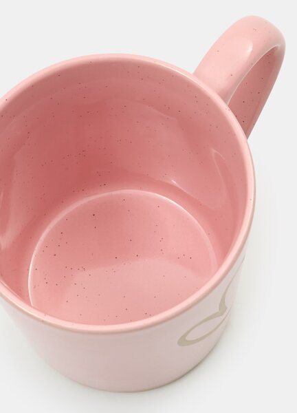 Sinsay - Kerámia bögre szív motívummal - pasztellpink