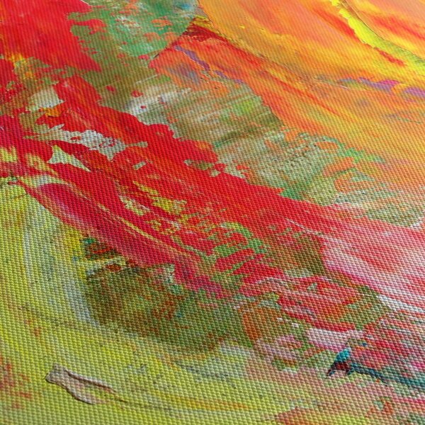 Absztrakció kép - festmény (90x60 cm)