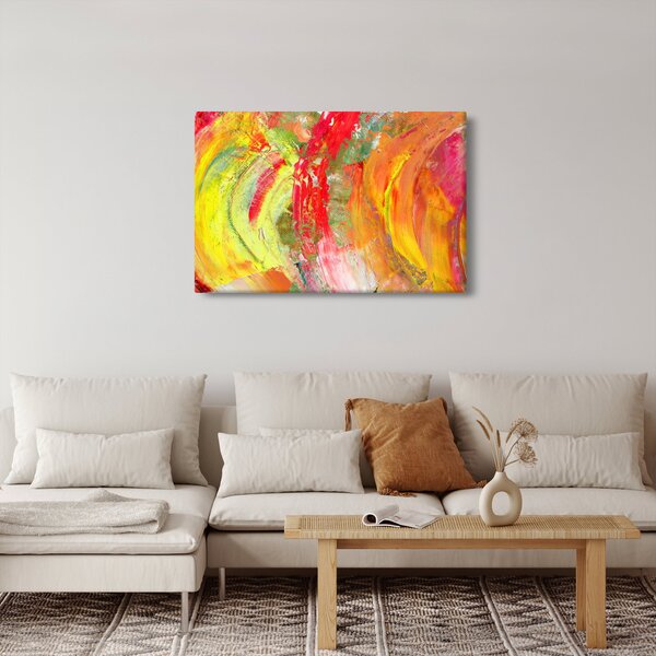 Absztrakció kép - festmény (90x60 cm)