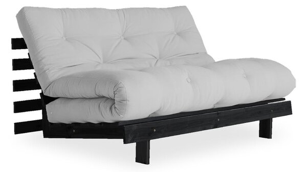 Roots Black/Light Grey világosszürke kinyitható kanapé - Karup Design