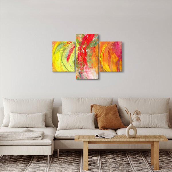 Absztrakció kép - festmény (90x60 cm)