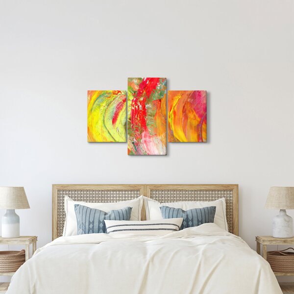 Absztrakció kép - festmény (90x60 cm)