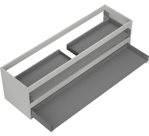 Mexen Box-A, fali szekrény 160 cm, 2 fiók, matt szürke, 91AX0-1600-470-2-62