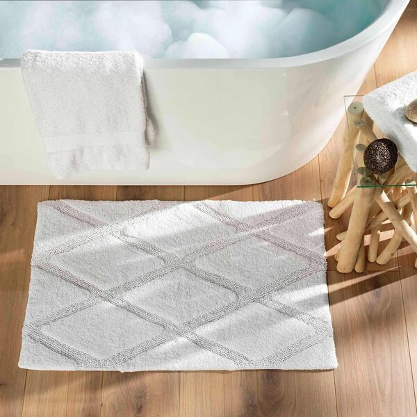 Fehér fürdőszobai kilépő 50x80 cm Thais – douceur d'intérieur